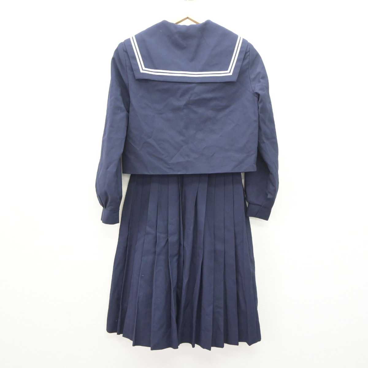 【中古】愛知県 冨士中学校 女子制服 2点 (セーラー服・スカート) sf066021