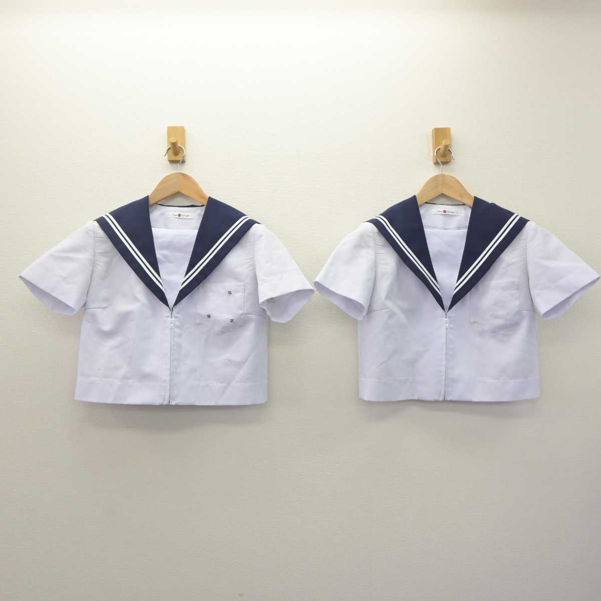 【中古】愛知県 冨士中学校 女子制服 3点 (セーラー服・スカート) sf066022