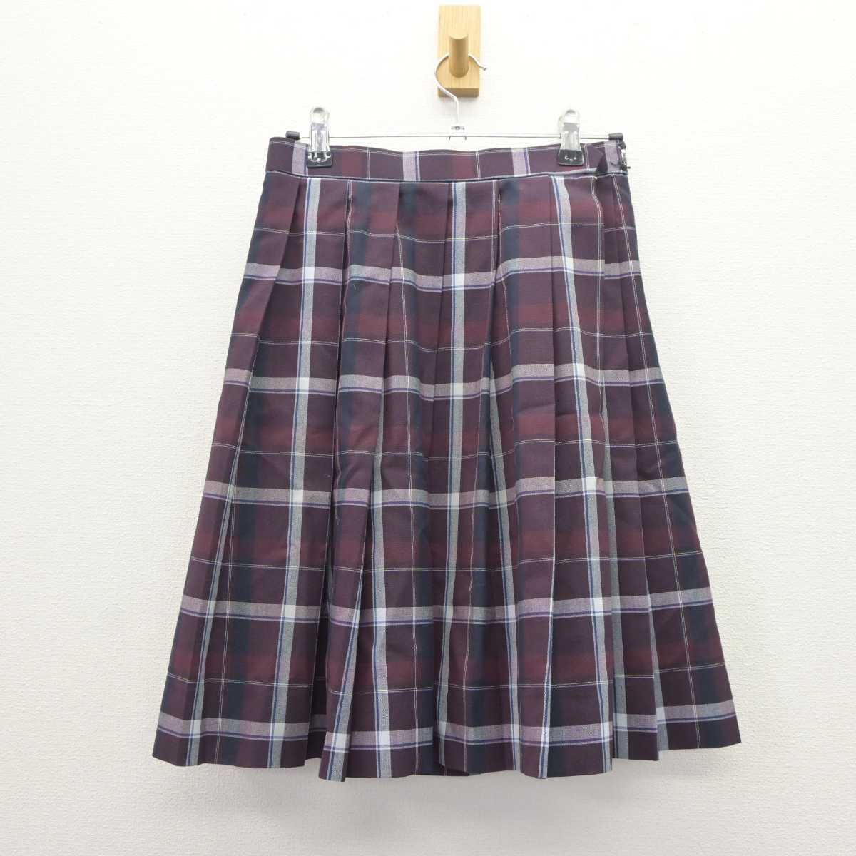 【中古】滋賀県 立命館守山中学校・高等学校 女子制服 2点 (シャツ・スカート) sf066024