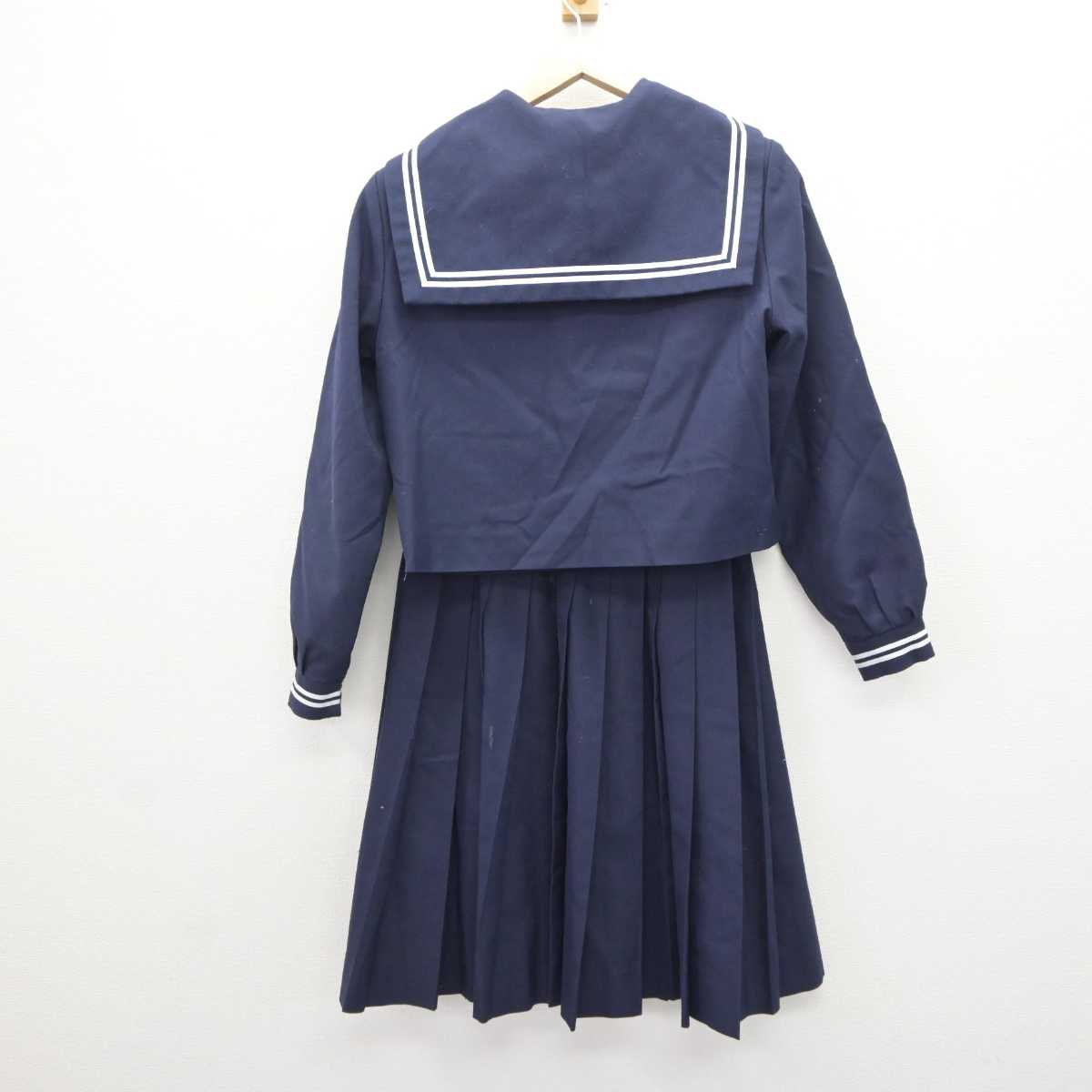 【中古】広島県 久保中学校 女子制服 3点 (セーラー服・スカート) sf066027