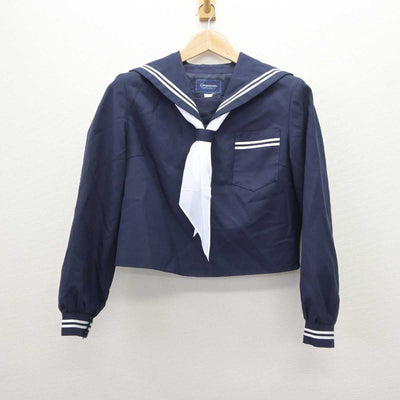 【中古】広島県 久保中学校 女子制服 3点 (セーラー服・スカート) sf066027