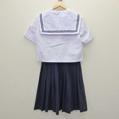 【中古】広島県 久保中学校 女子制服 2点 (セーラー服・スカート) sf066028