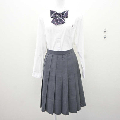 【中古】茨城県 常総学院高等学校 女子制服 4点 (ブレザー・シャツ・スカート) sf066033