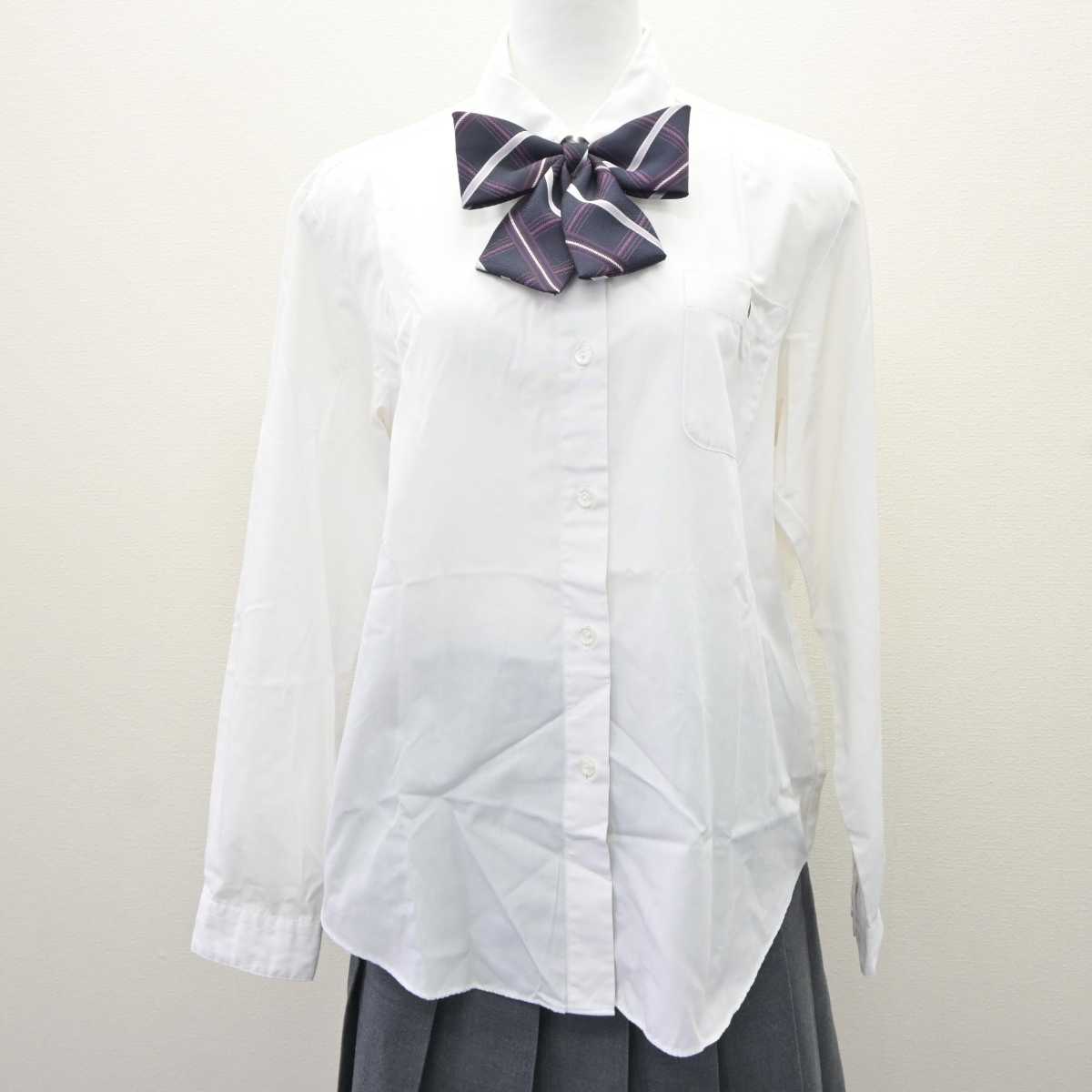 【中古】茨城県 常総学院高等学校 女子制服 4点 (ブレザー・シャツ・スカート) sf066033