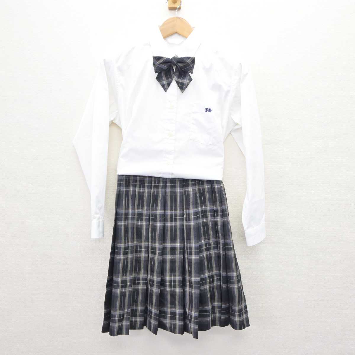 【中古】栃木県 栃木翔南高等学校 女子制服 4点 (ブレザー・シャツ・スカート) sf066036