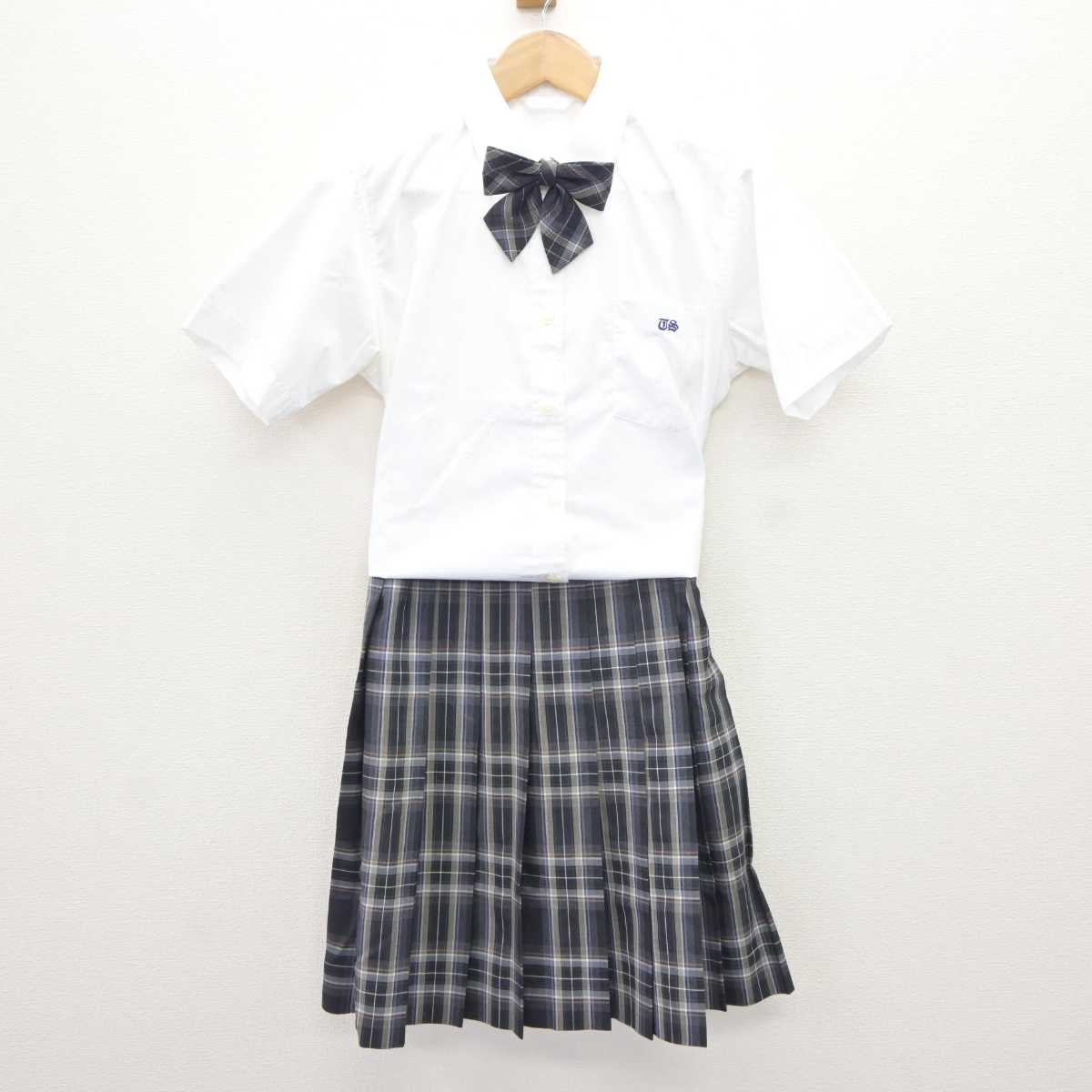 【中古】栃木県 栃木翔南高等学校 女子制服 3点 (シャツ・スカート) sf066037