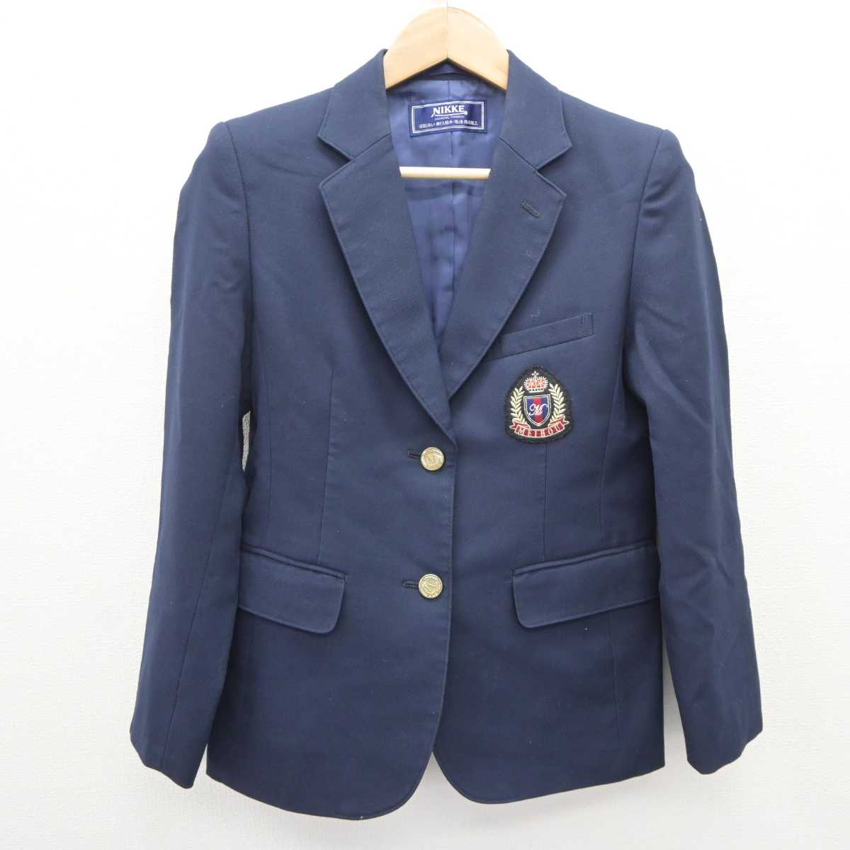 【中古】茨城県 常陸大宮市立明峰中学校 女子制服 3点 (ブレザー・スカート) sf066038