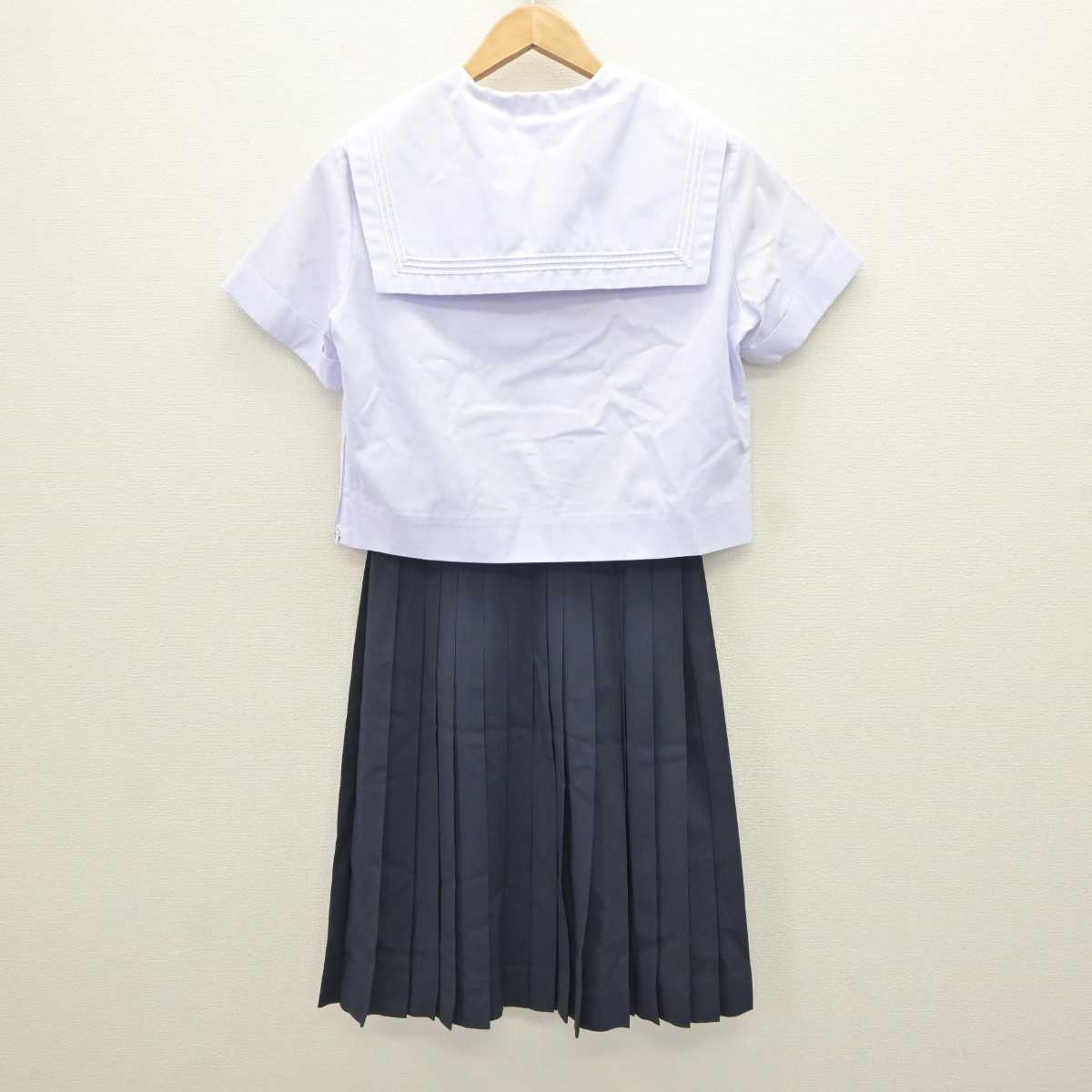 【中古】兵庫県 小野高等学校 女子制服 3点 (セーラー服・セーラー服・スカート) sf066041