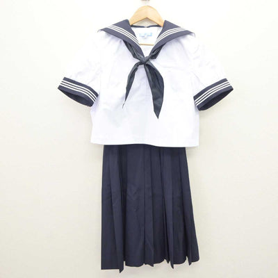 【中古】福島県 原町高等学校 女子制服 4点 (セーラー服・セーラー服・スカート) sf066046