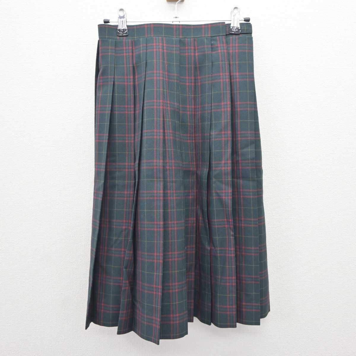 【中古】福島県 原町第一中学校 女子制服 3点 (ニットベスト・シャツ・スカート) sf066047