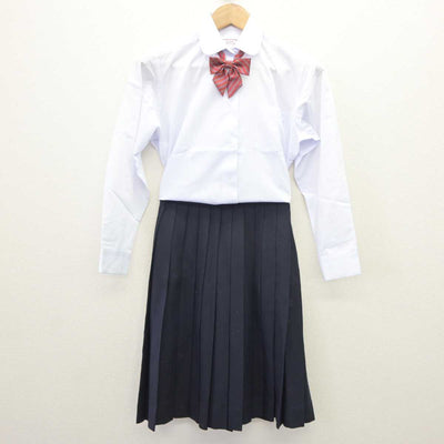 【中古】山形県 東根市立第二中学校 女子制服 4点 (シャツ・スカート) sf066062