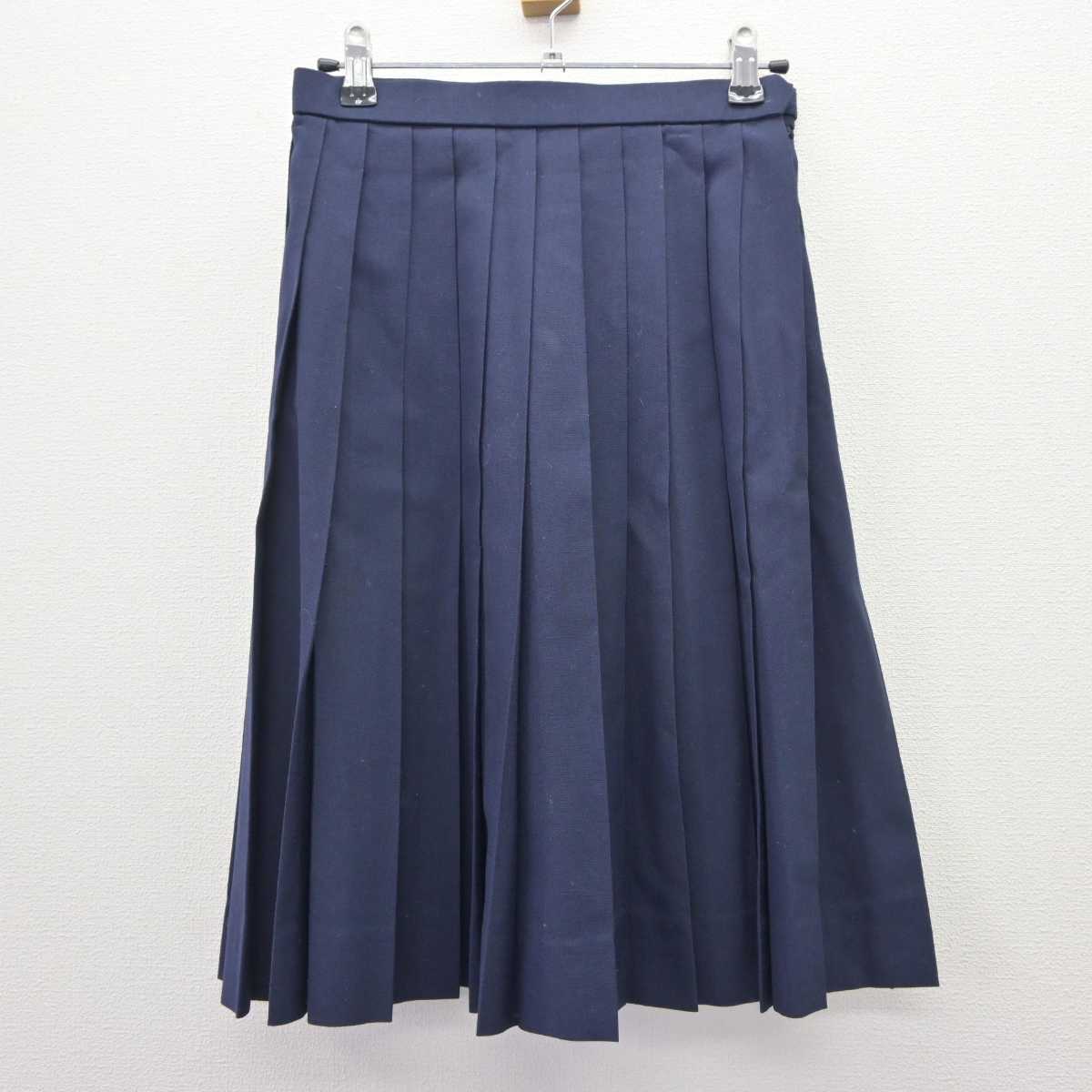 【中古】山形県 東根市立第二中学校 女子制服 3点 (ニットベスト・シャツ・スカート) sf066063