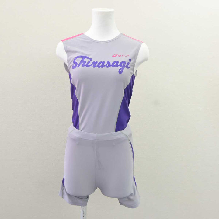中古】大阪府 白鷺中学校/陸上部ユニフォーム 女子制服 2点