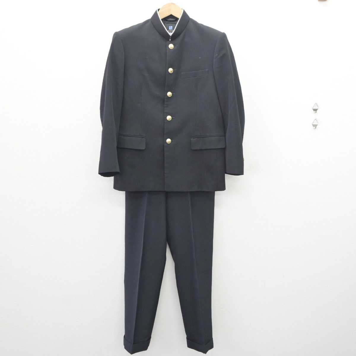 【中古】大阪府 東住吉高等学校 男子制服 2点 (学ラン・ズボン) sf066103