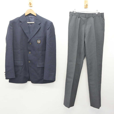 【中古】埼玉県 栄北高等学校 男子制服 3点 (ブレザー・ズボン) sf066106