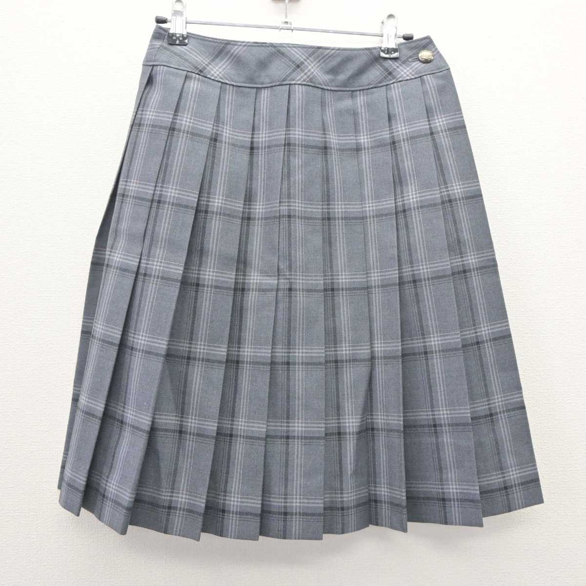 【中古】埼玉県 昌平中学校･高等学校 女子制服 3点 (ニット・スカート) sf066108