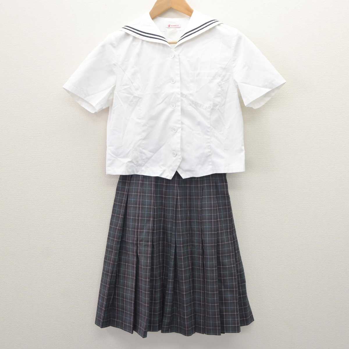 【中古】東京都 桐ケ丘中学校 女子制服 2点 (セーラー服・スカート) sf066111