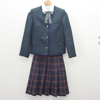 【中古】大阪府 大阪桐蔭中学校・高等学校 女子制服 5点 (ブレザー・ニット・シャツ・スカート) sf066114