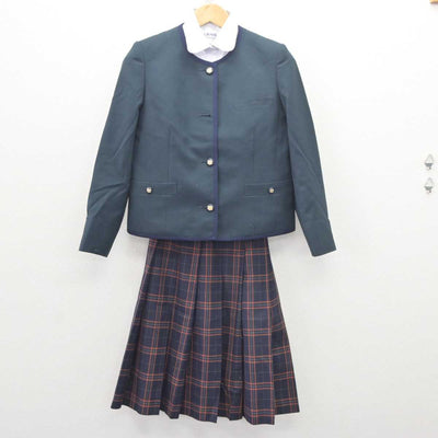 【中古】大阪府 大阪桐蔭中学校・高等学校 女子制服 4点 (ブレザー・ベスト・シャツ・スカート) sf066115