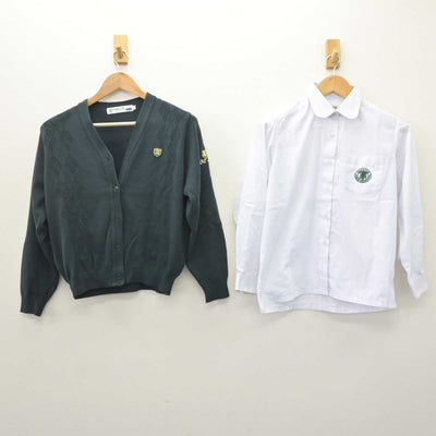 【中古】大阪府 大阪桐蔭中学校・高等学校 女子制服 2点 (ニット・シャツ) sf066116