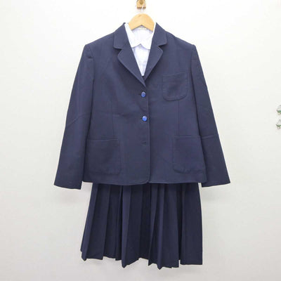 【中古】埼玉県 花園中学校 女子制服 4点 (ブレザー・ベスト・シャツ・スカート) sf066130