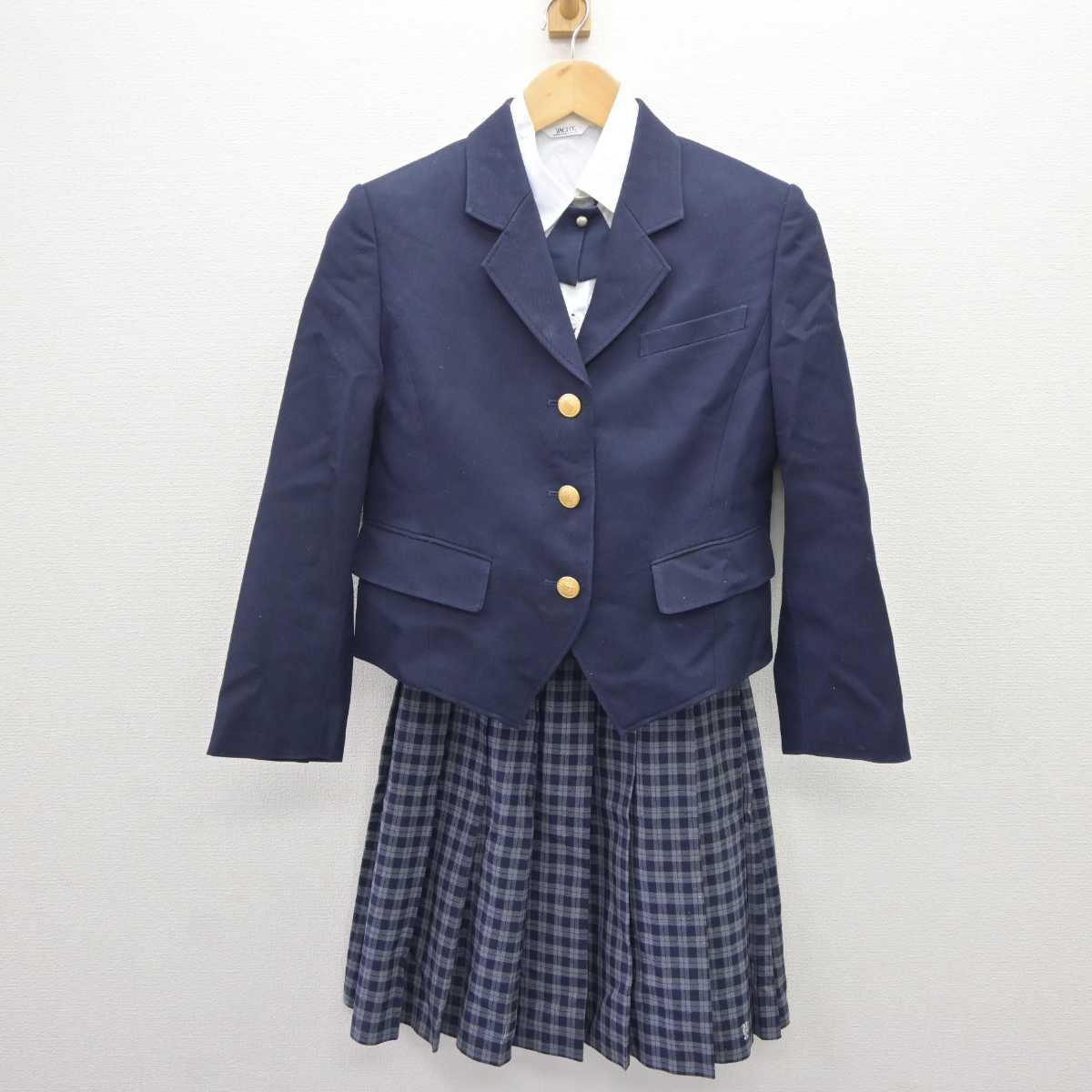 【中古】三重県 四日市四郷高等学校 女子制服 4点 (ブレザー・シャツ・スカート) sf066132