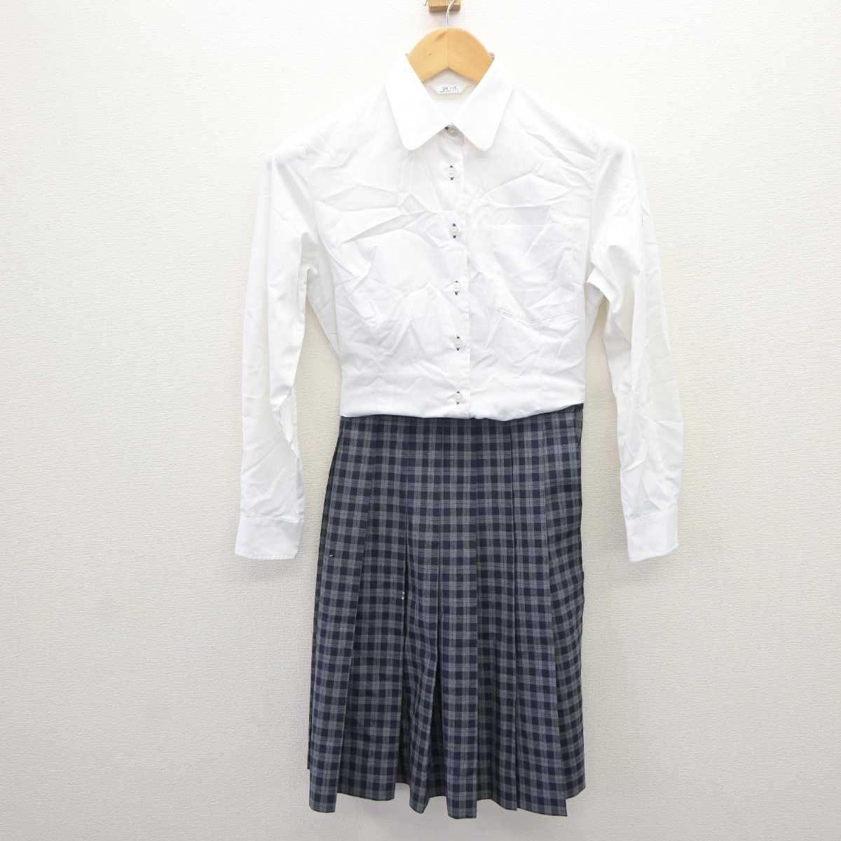 【中古】三重県 四日市四郷高等学校 女子制服 2点 (シャツ・スカート) sf066133