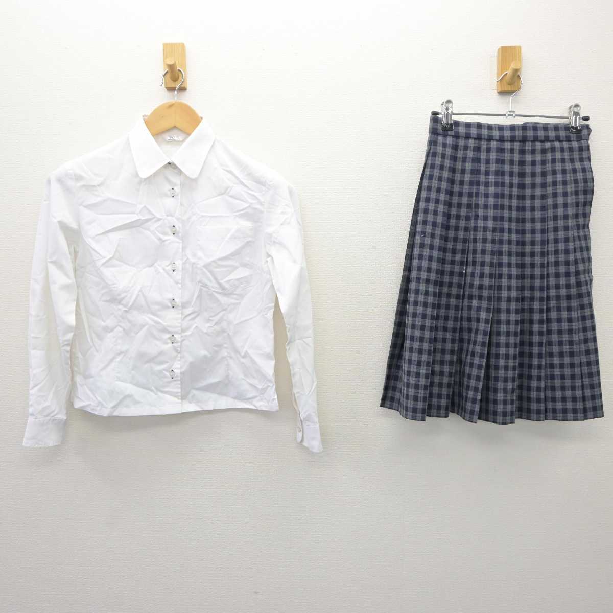 【中古】三重県 四日市四郷高等学校 女子制服 2点 (シャツ・スカート) sf066133