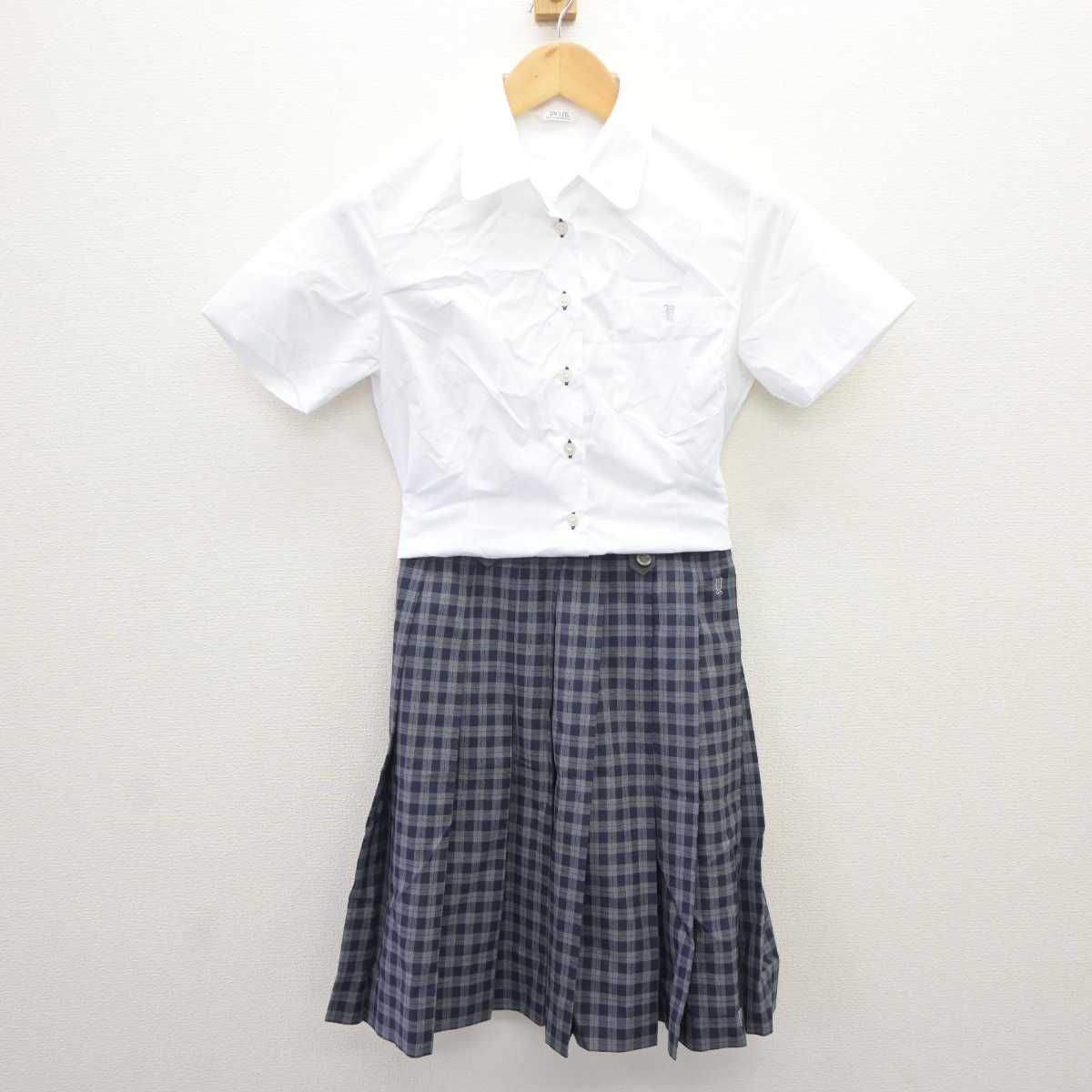 【中古】三重県 四日市四郷高等学校 女子制服 2点 (シャツ・スカート) sf066134