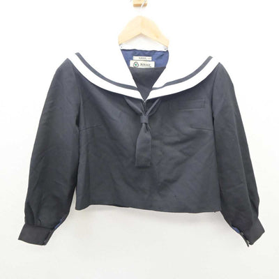 【中古】三重県 四日市市立港中学校 女子制服 3点 (セーラー服・ジャンパースカート) sf066141