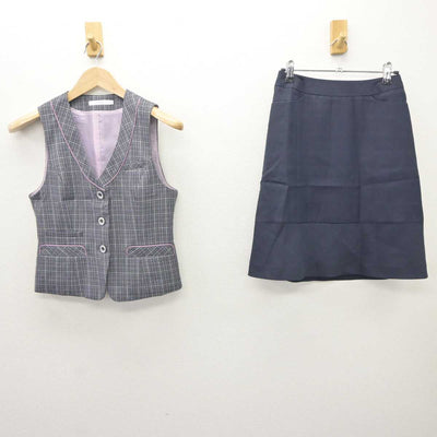 【中古】 事務服 女子制服 2点 (ベスト・スカート) sf066142