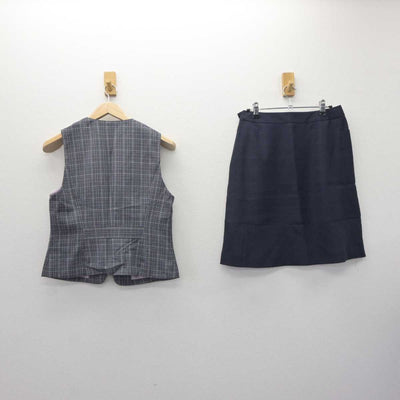 【中古】 事務服 女子制服 2点 (ベスト・スカート) sf066159