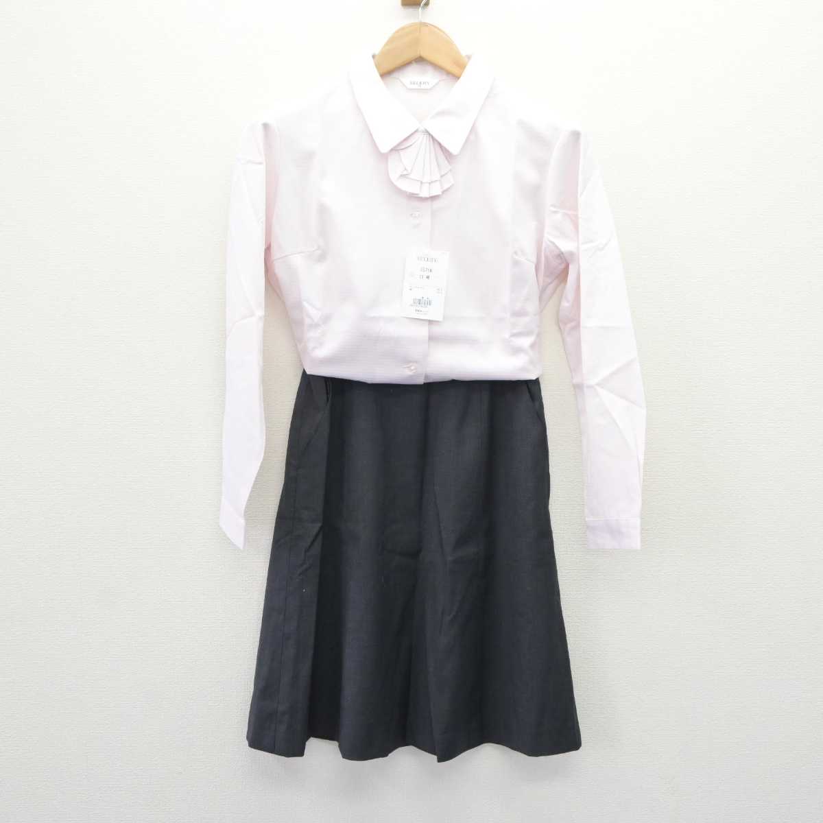 【中古】 事務服 女子制服 3点 (シャツ・スカート) sf066165