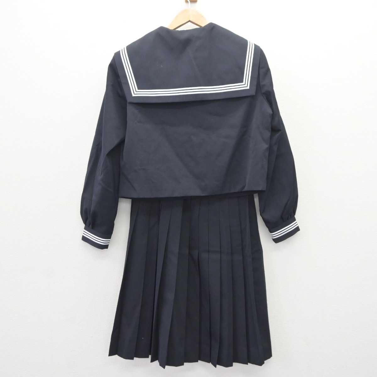 【中古】三重県 多気中学校 女子制服 3点 (セーラー服・スカート) sf066168