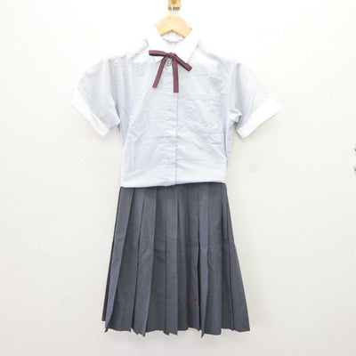 【中古】大阪府 履正社高等学校 女子制服 3点 (シャツ・スカート) sf066180