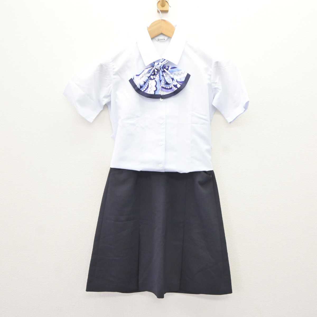 【中古】 事務服 女子制服 3点 (シャツ・スカート) sf066193