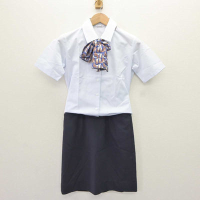 【中古】 事務服 女子制服 4点 (シャツ・スカート) sf066197