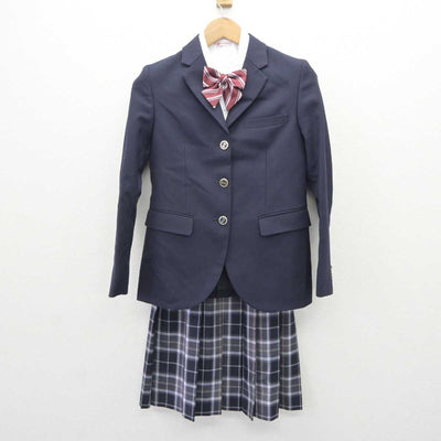 【中古】愛媛県 松山聖陵高等学校 女子制服 6点 (ブレザー・ニットベスト・シャツ・スカート) sf066203