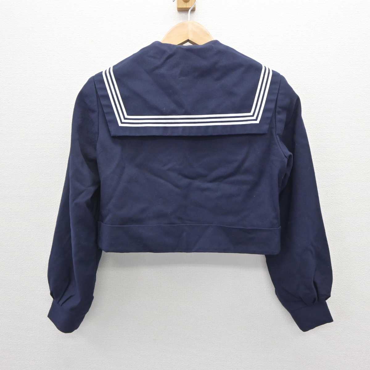 【中古】福岡県 苅田中学校 女子制服 3点 (セーラー服・ジャンパースカート) sf066206