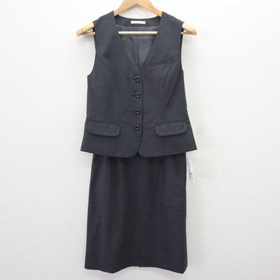 【中古】 事務服 女子制服 3点 (ジャケット・ベスト・スカート) sf066215