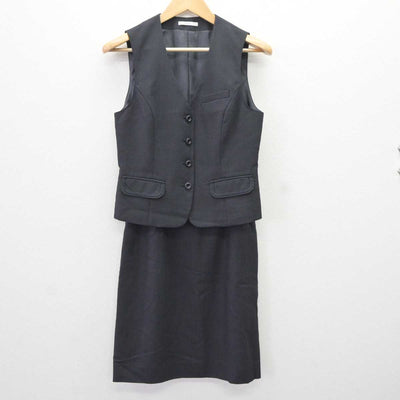 【中古】 事務服 女子制服 3点 (ジャケット・ベスト・スカート) sf066217