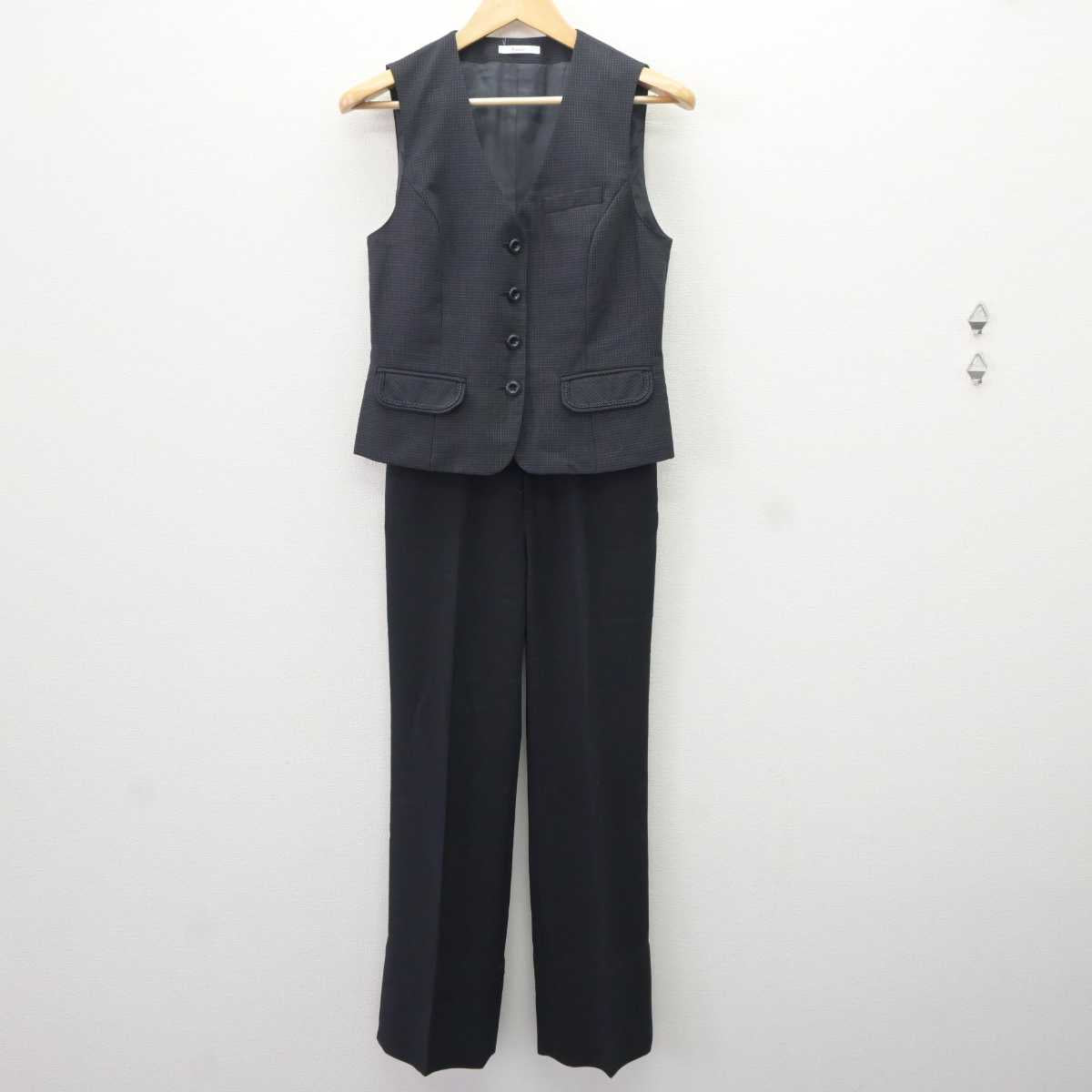 【中古】 事務服 女子制服 2点 (ベスト・ズボン) sf066218