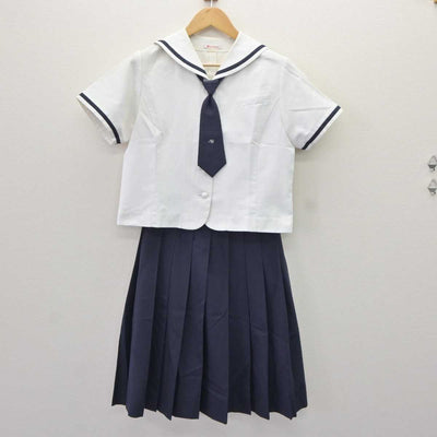 【中古】東京都  東京家政大学附属女子中学校・高等学校 女子制服 3点 (セーラー服・スカート) sf066220