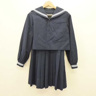 【中古】福岡県 筑紫女学園中学・高等学校/旧制服 女子制服 2点 (セーラー服・ジャンパースカート) sf066222