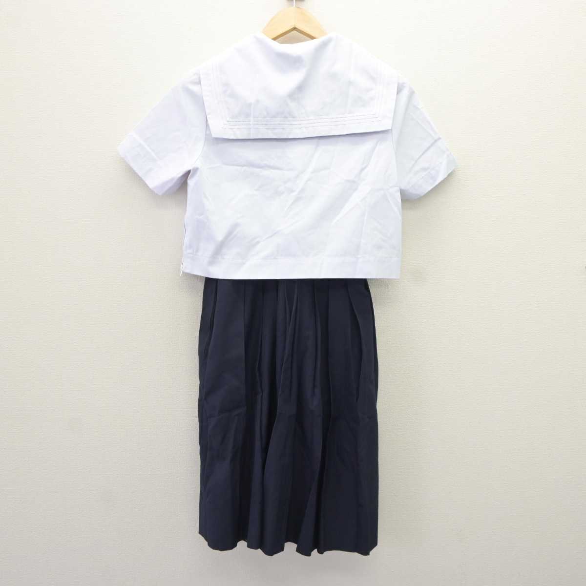 【中古】福岡県 筑紫女学園中学・高等学校 女子制服 4点 (セーラー服・スカート) sf066223