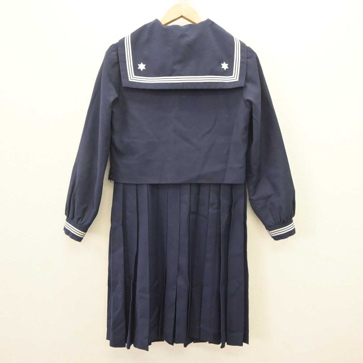 【中古】福岡県 修猷館高等学校 女子制服 4点 (セーラー服・ジャンパースカート・スカート) sf066225