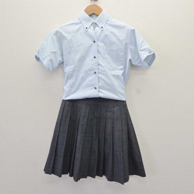 【中古】福岡県 立花高等学校 女子制服 3点 (シャツ・スカート) sf066226