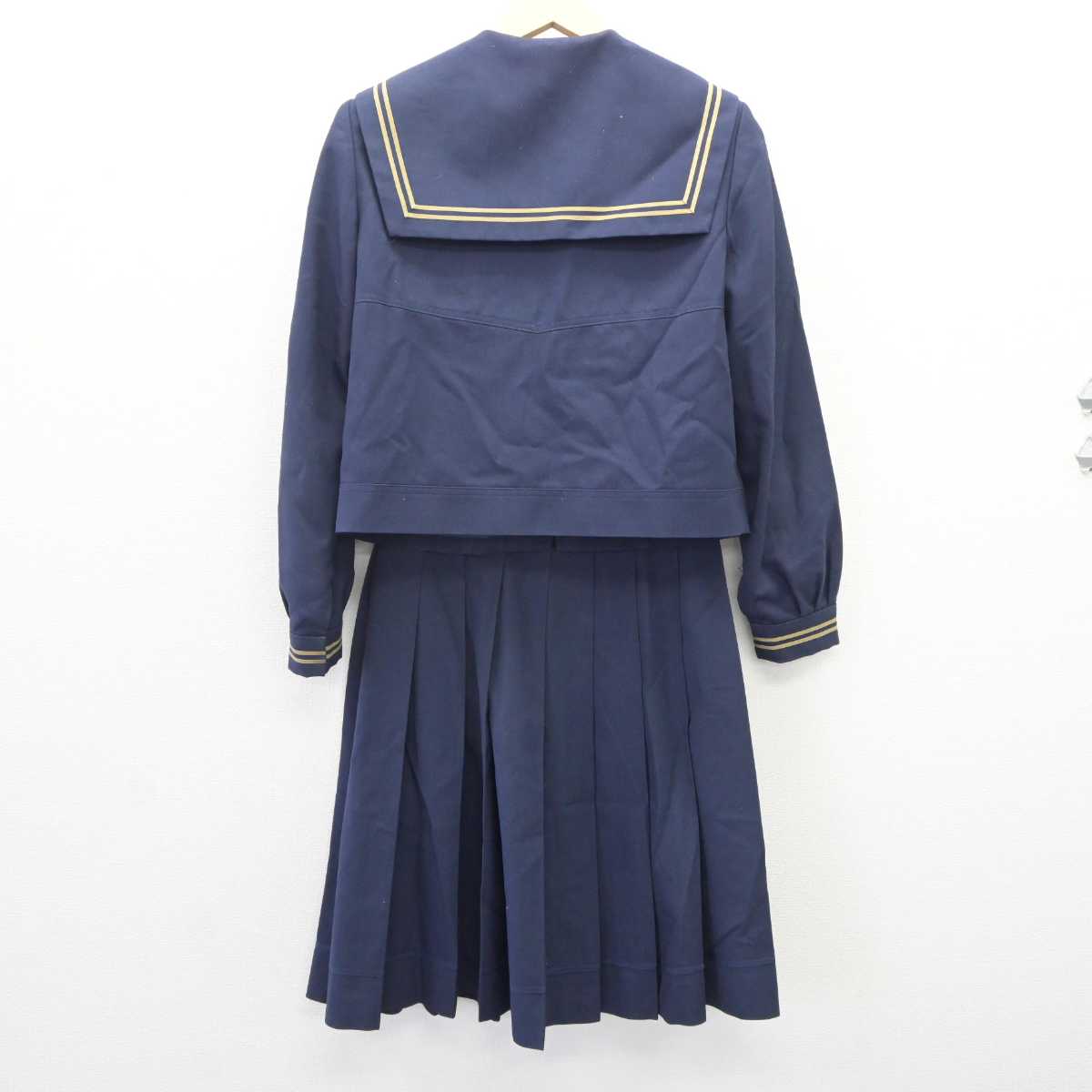 【中古】千葉県 鎌ヶ谷西高等学校 女子制服 2点 (セーラー服・スカート) sf066236