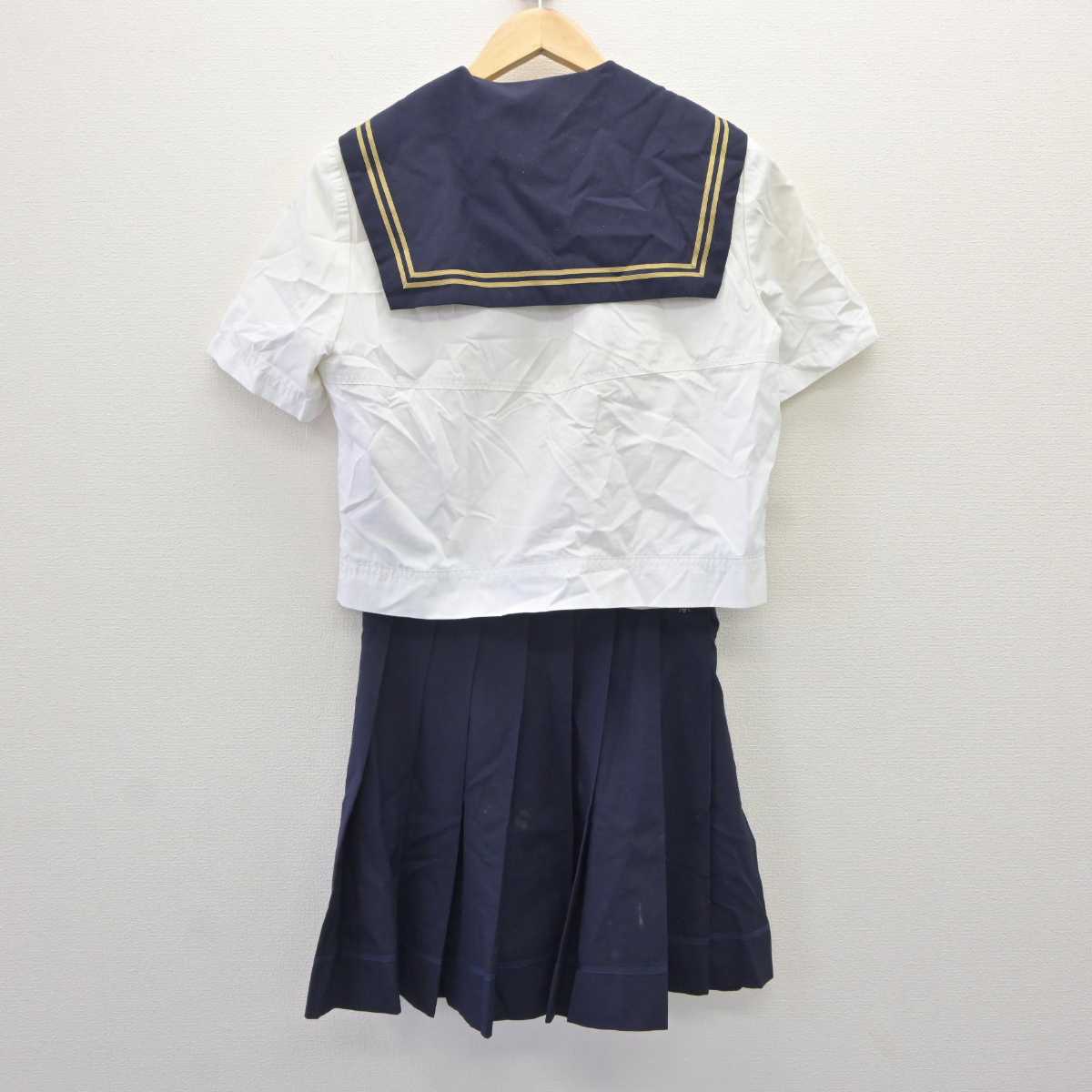 【中古】千葉県 鎌ヶ谷西高等学校 女子制服 2点 (セーラー服・スカート) sf066237