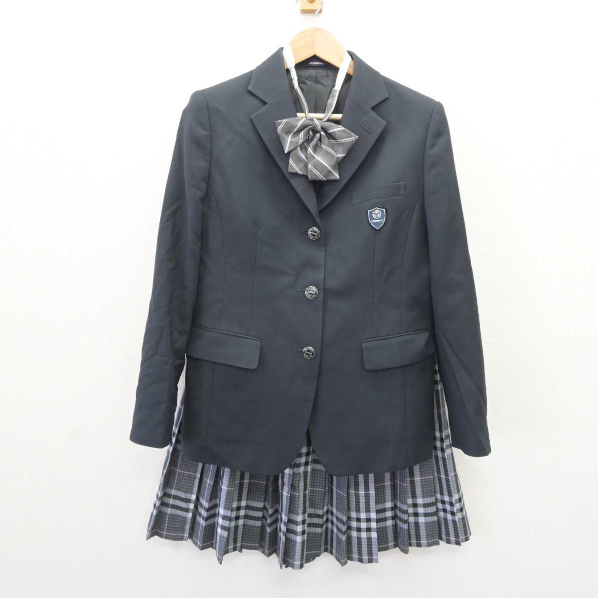 【中古】埼玉県 正智深谷高等学校 女子制服 3点 (ブレザー・スカート) sf066244